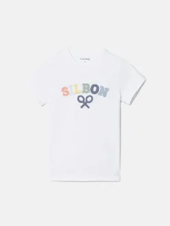 Camiseta kids raqueta media multicolor