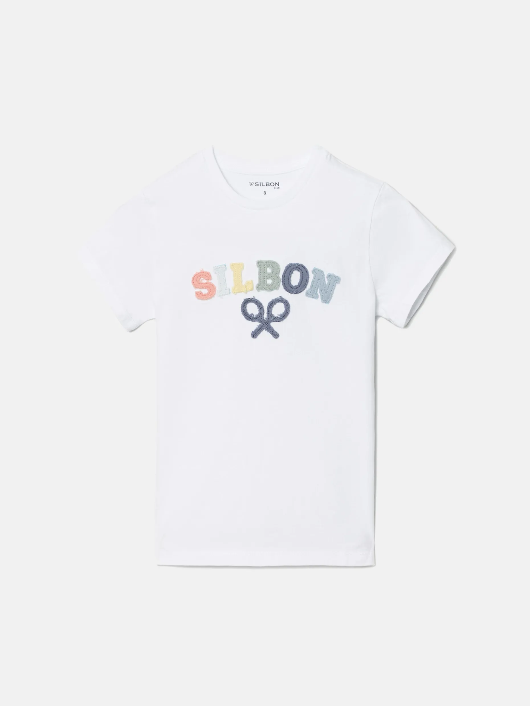 Camiseta kids raqueta media multicolor