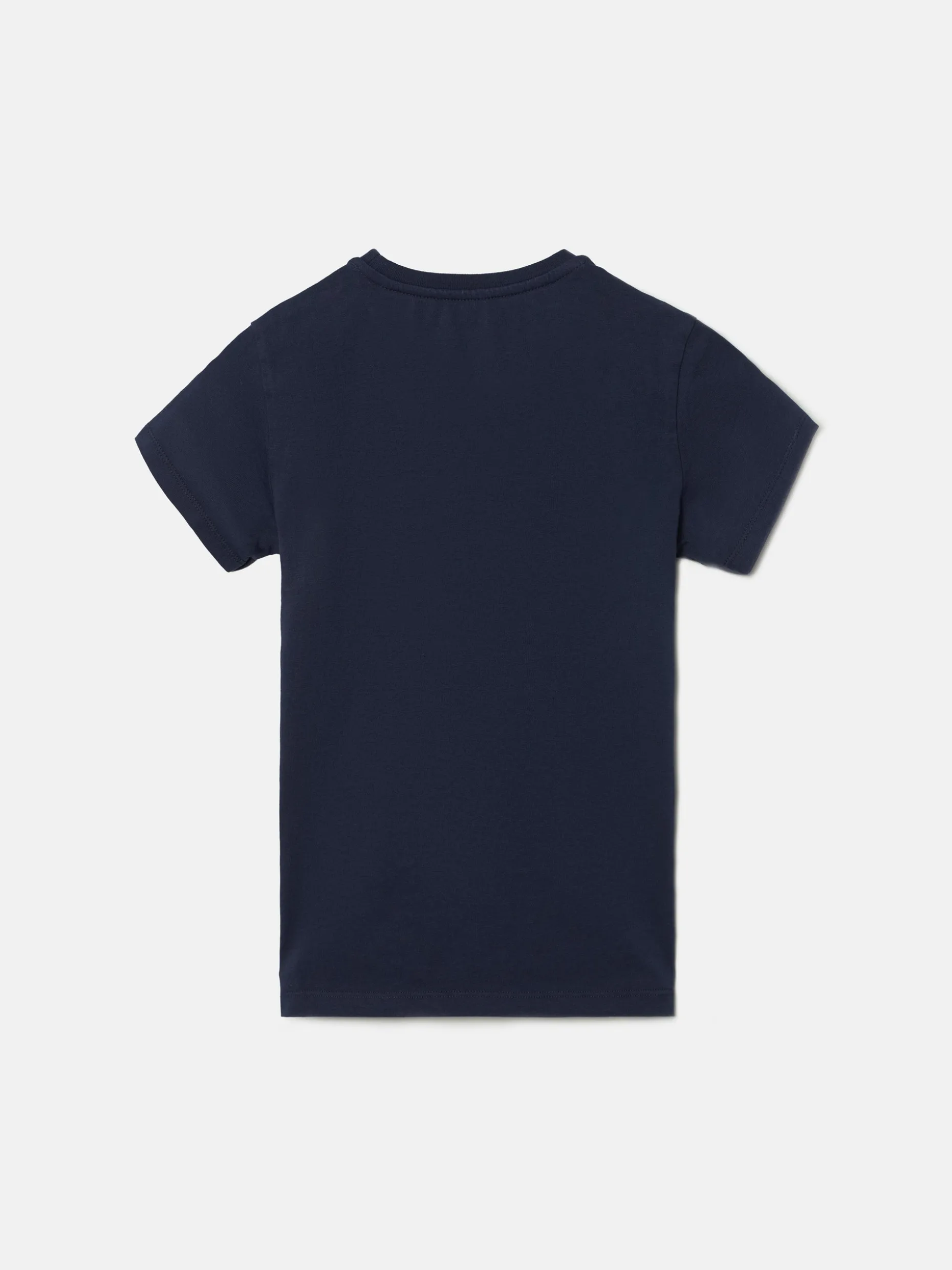Camiseta kids raqueta media azul marino