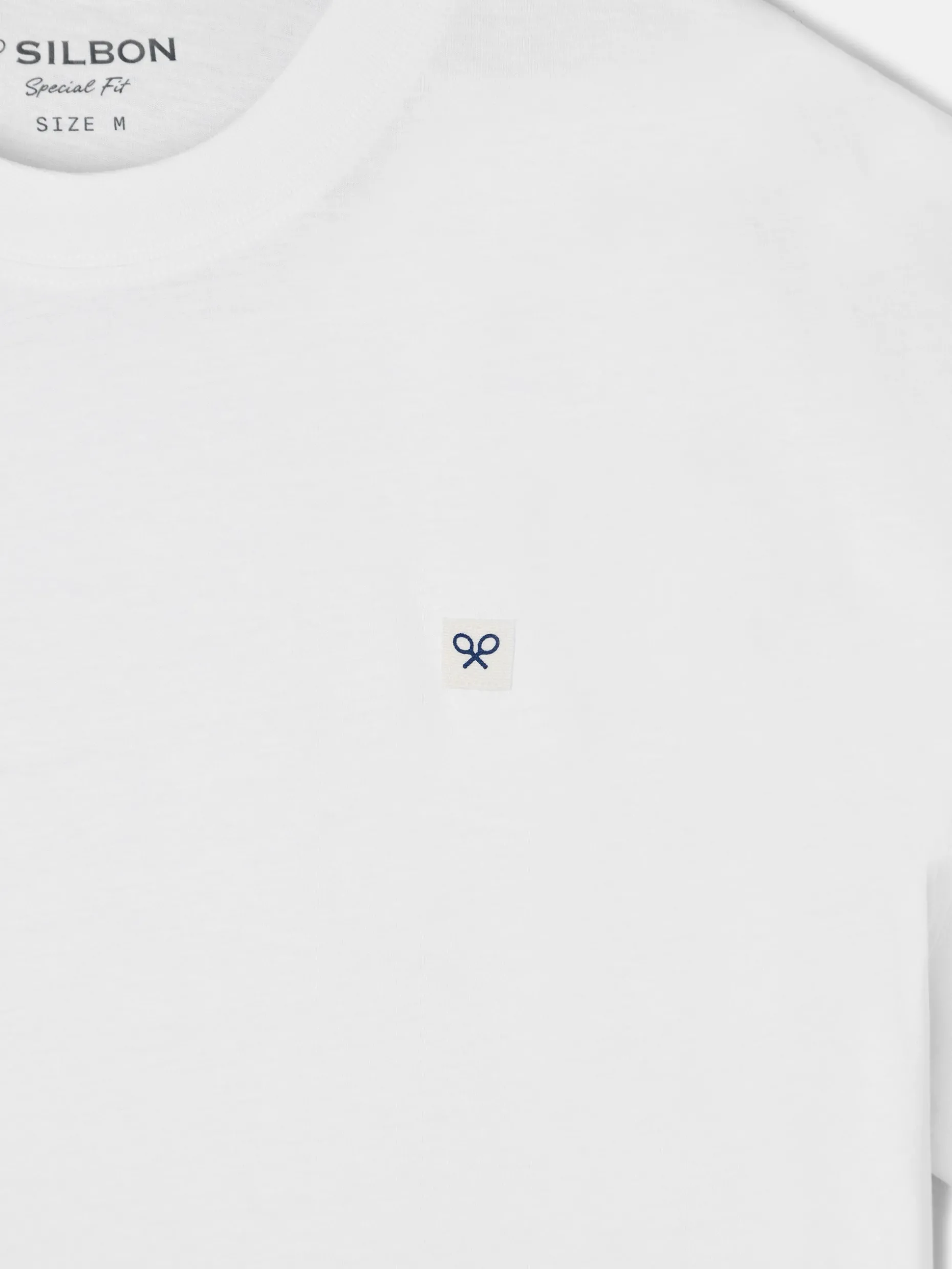 Camiseta lisa miniparche blanca