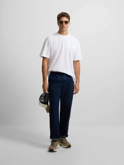 Camiseta lisa miniparche blanca