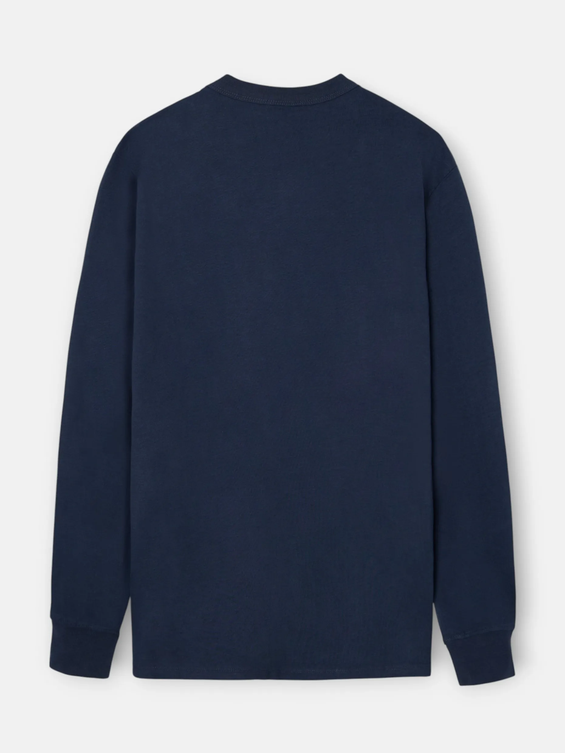 Camiseta manga larga bolsillo azul marino