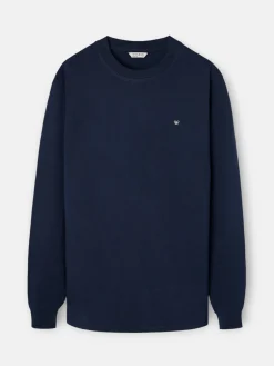 Camiseta manga larga minilogo azul marino