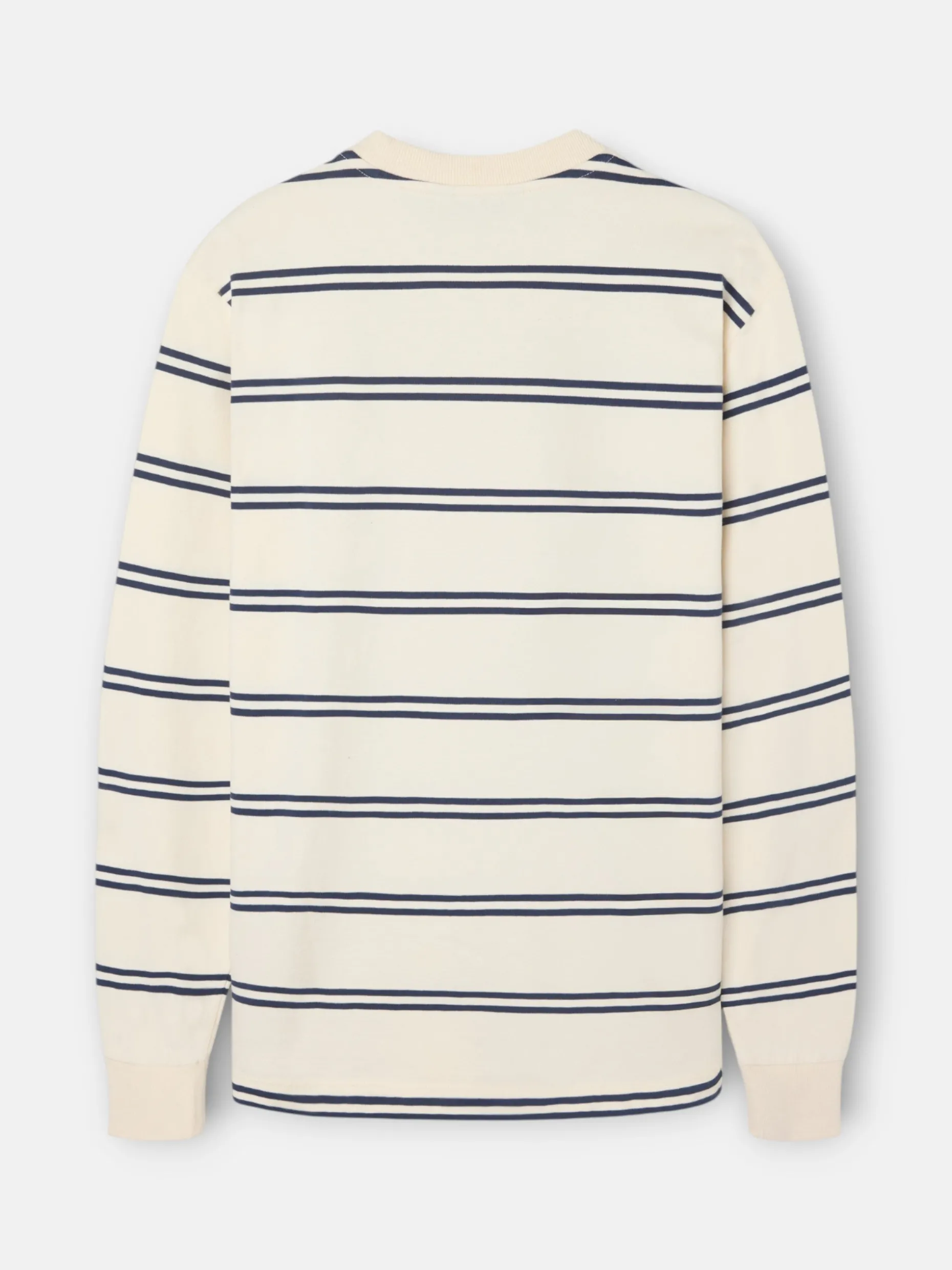 Camiseta manga larga rayas azul marino