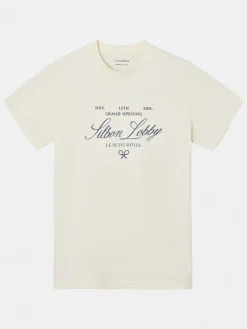Camiseta petit hotel crema