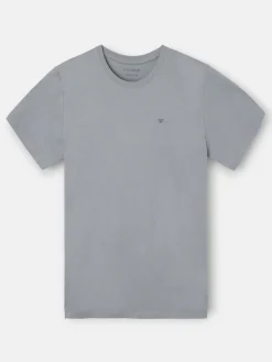 Camiseta pixel etnico azul gris