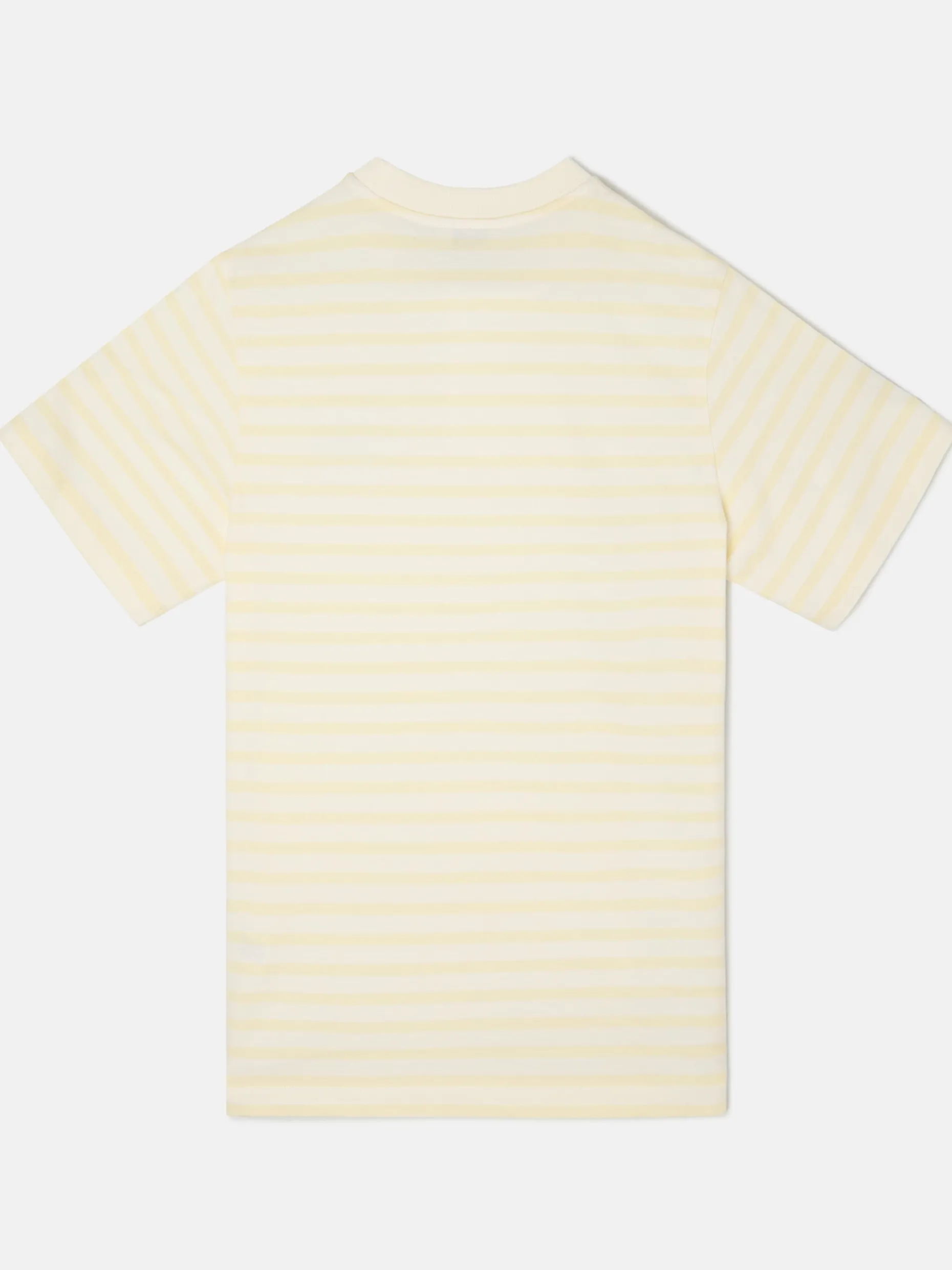 Camiseta raya media amarillo