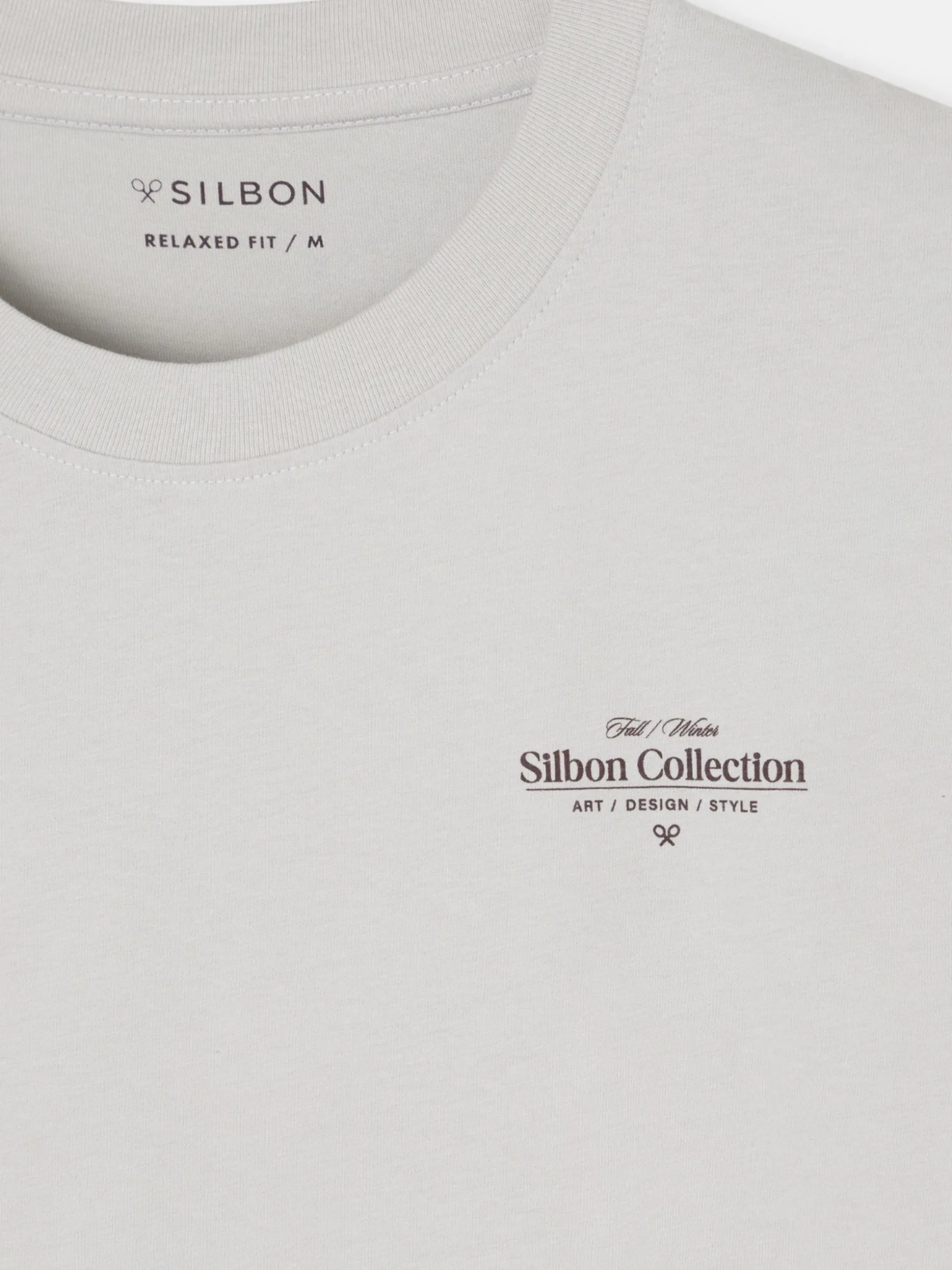 Camiseta relaxed fit collection gris
