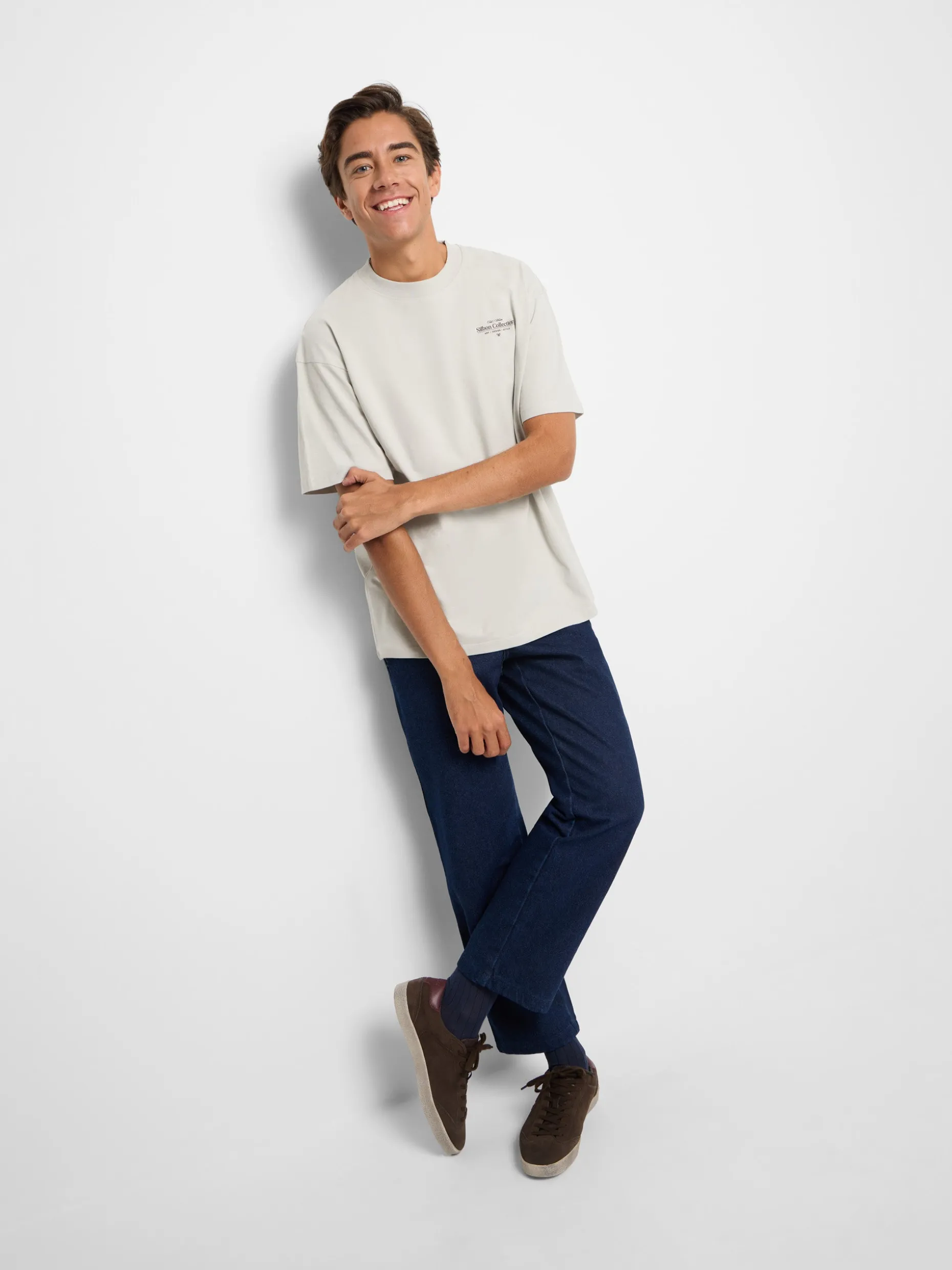 Camiseta relaxed fit collection gris