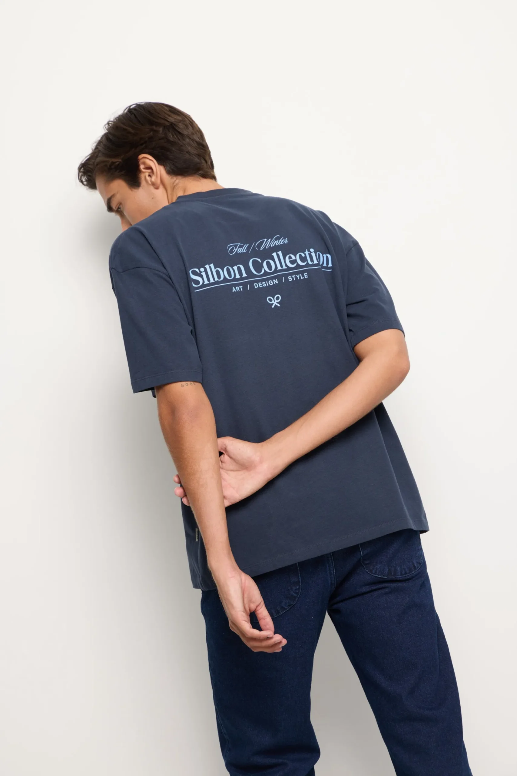Camiseta relaxed fit collection marino
