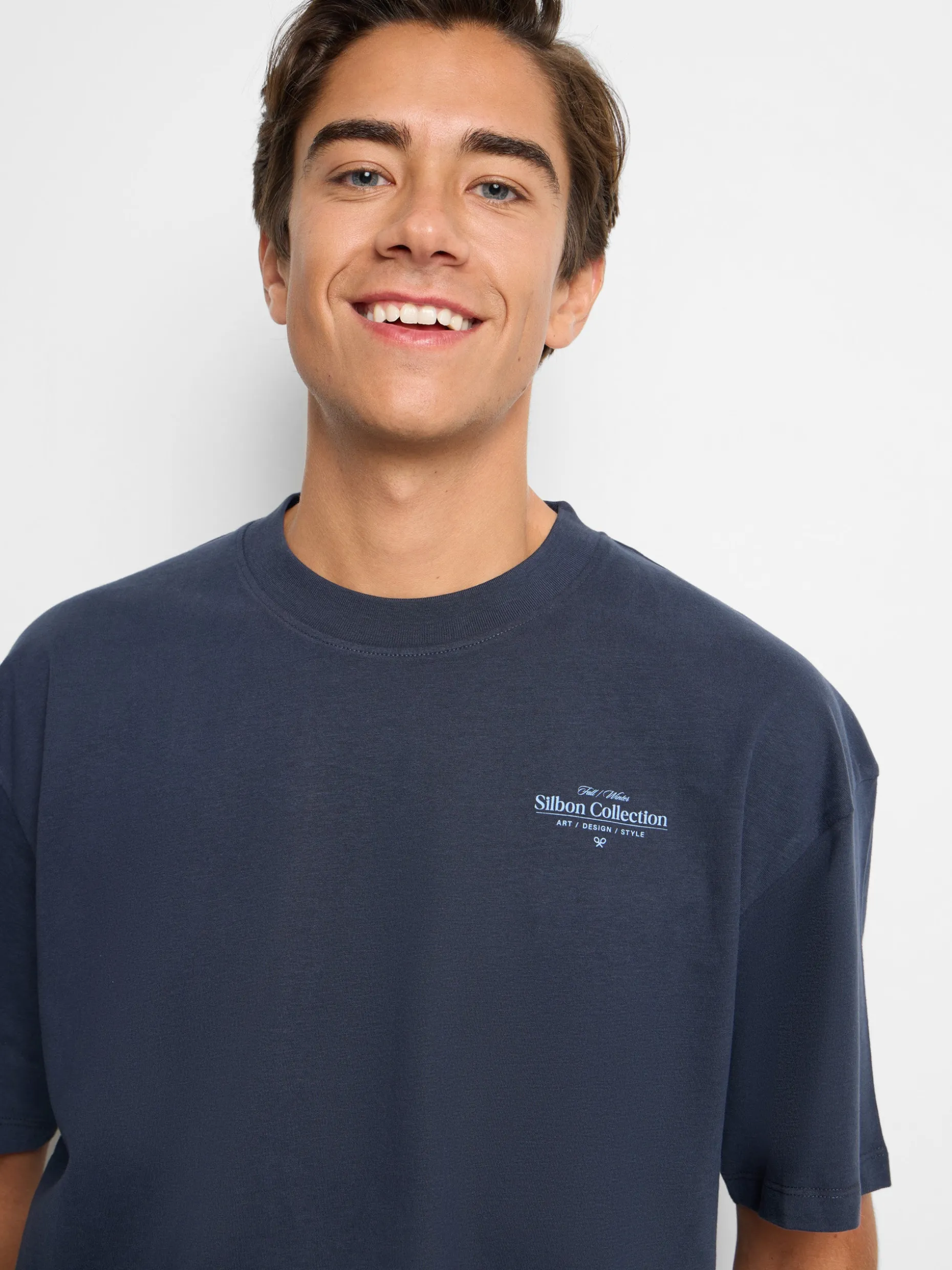 Camiseta relaxed fit collection marino