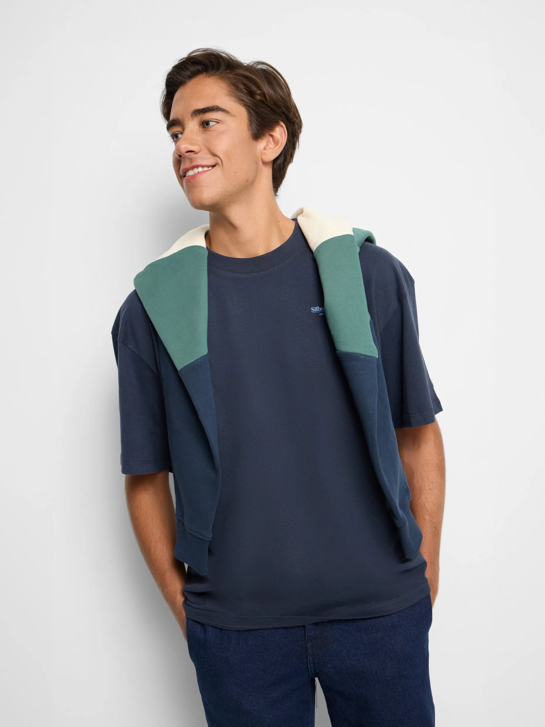 Camiseta relaxed fit collection marino