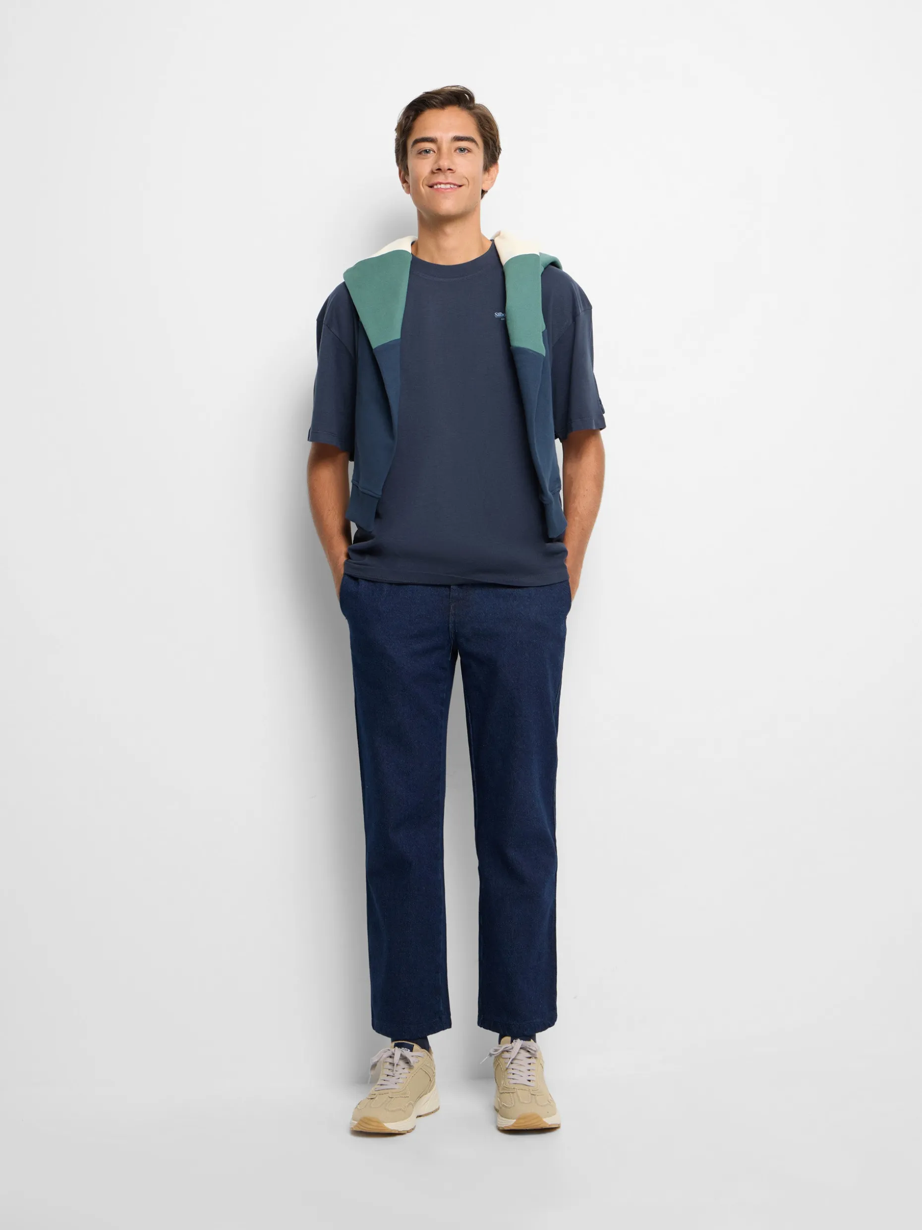 Camiseta relaxed fit collection marino