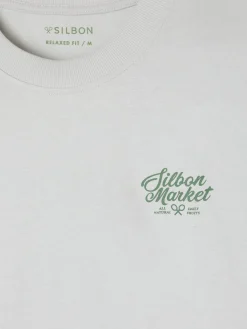Camiseta relaxed fit market gris