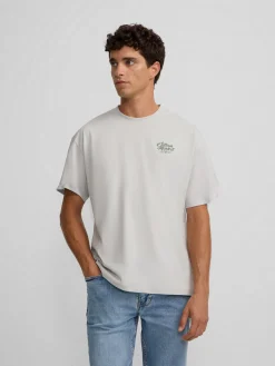 Camiseta relaxed fit market gris