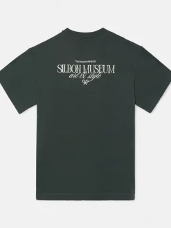 Camiseta relaxed fit museum verde