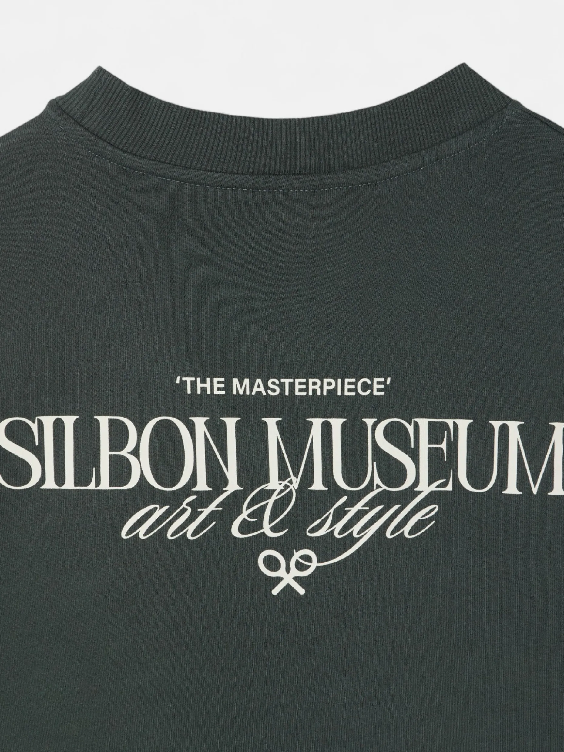 Camiseta relaxed fit museum verde