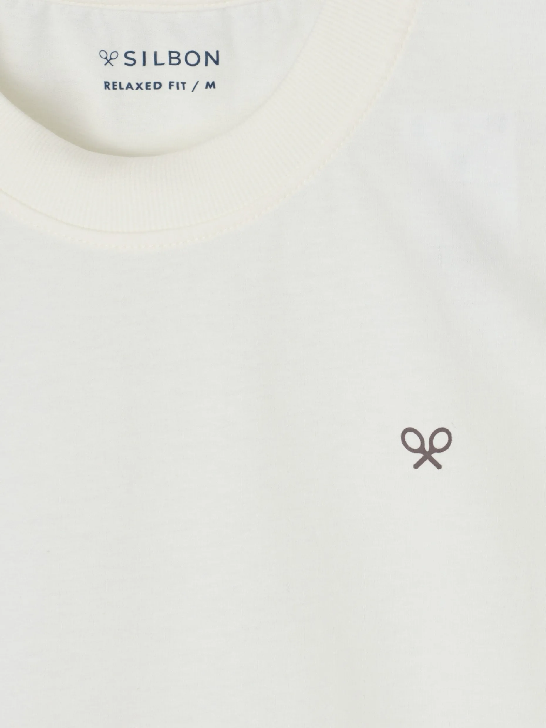 Camiseta relaxed fit original crema