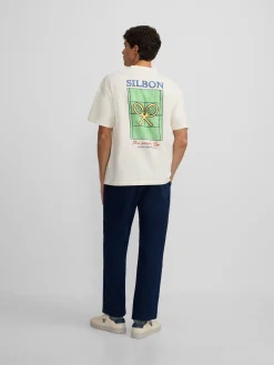 Camiseta relaxed fit perfect set crema
