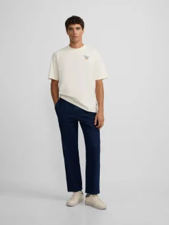 Camiseta relaxed fit perfect set crema
