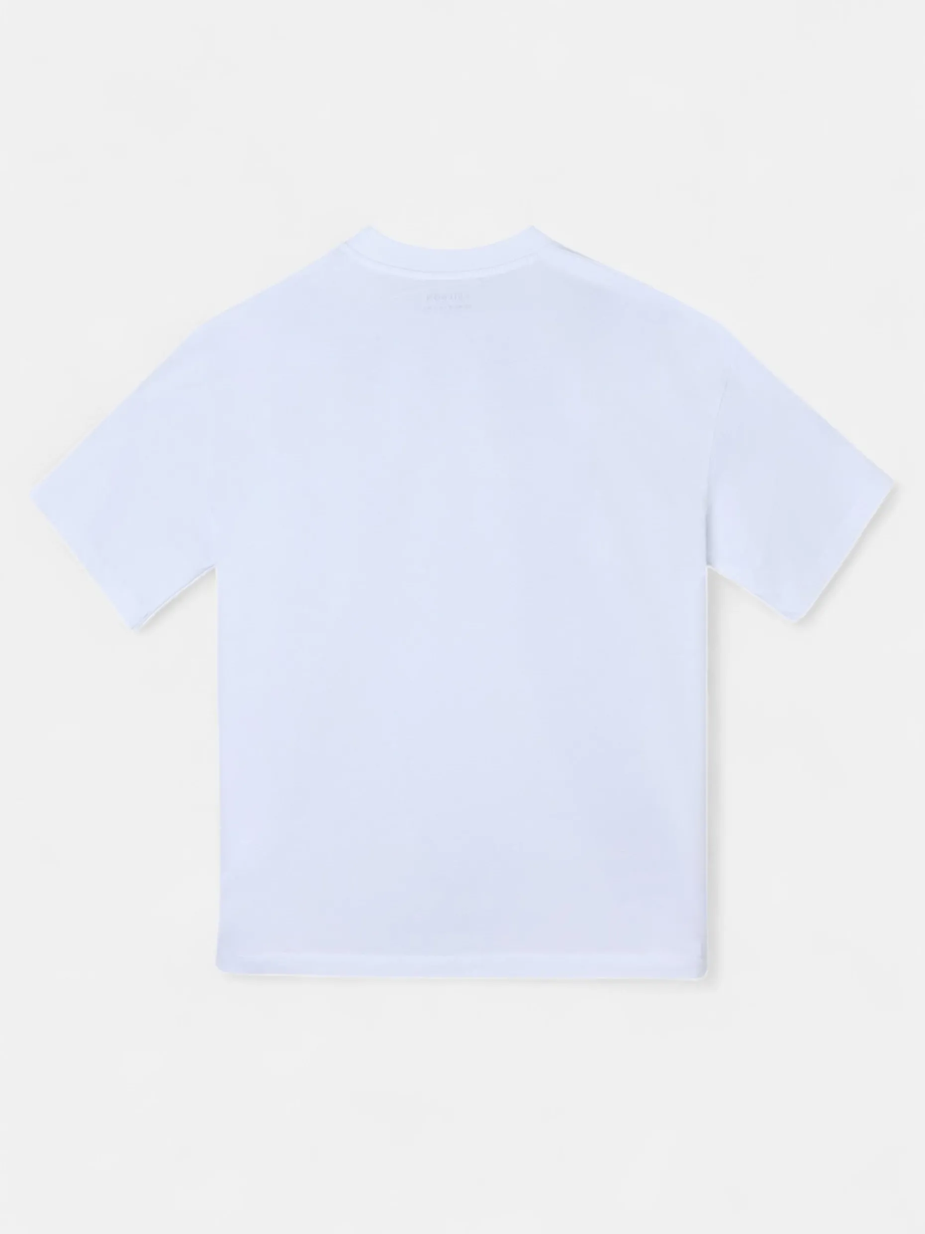 Camiseta relaxed fit raqueta media blanca