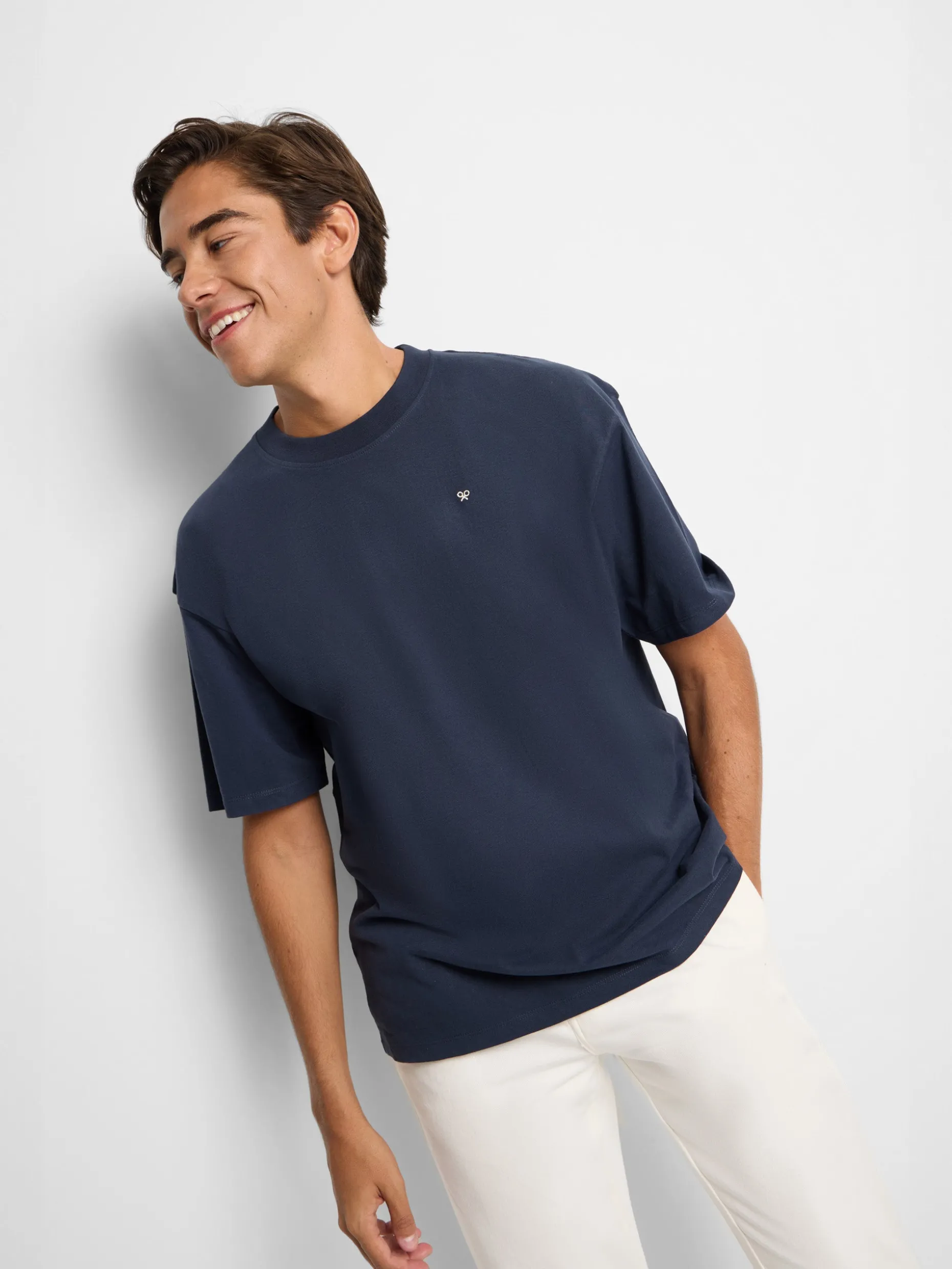 Camiseta relaxed fit sport college marino