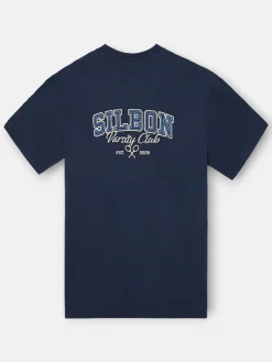 Camiseta relaxed fit sport college marino