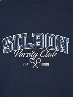Camiseta relaxed fit sport college marino