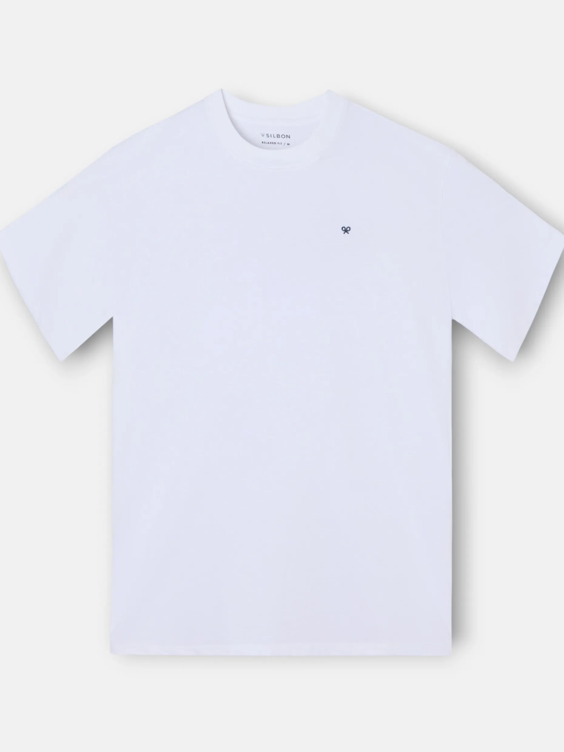 Camiseta relaxed fit sport college blanco