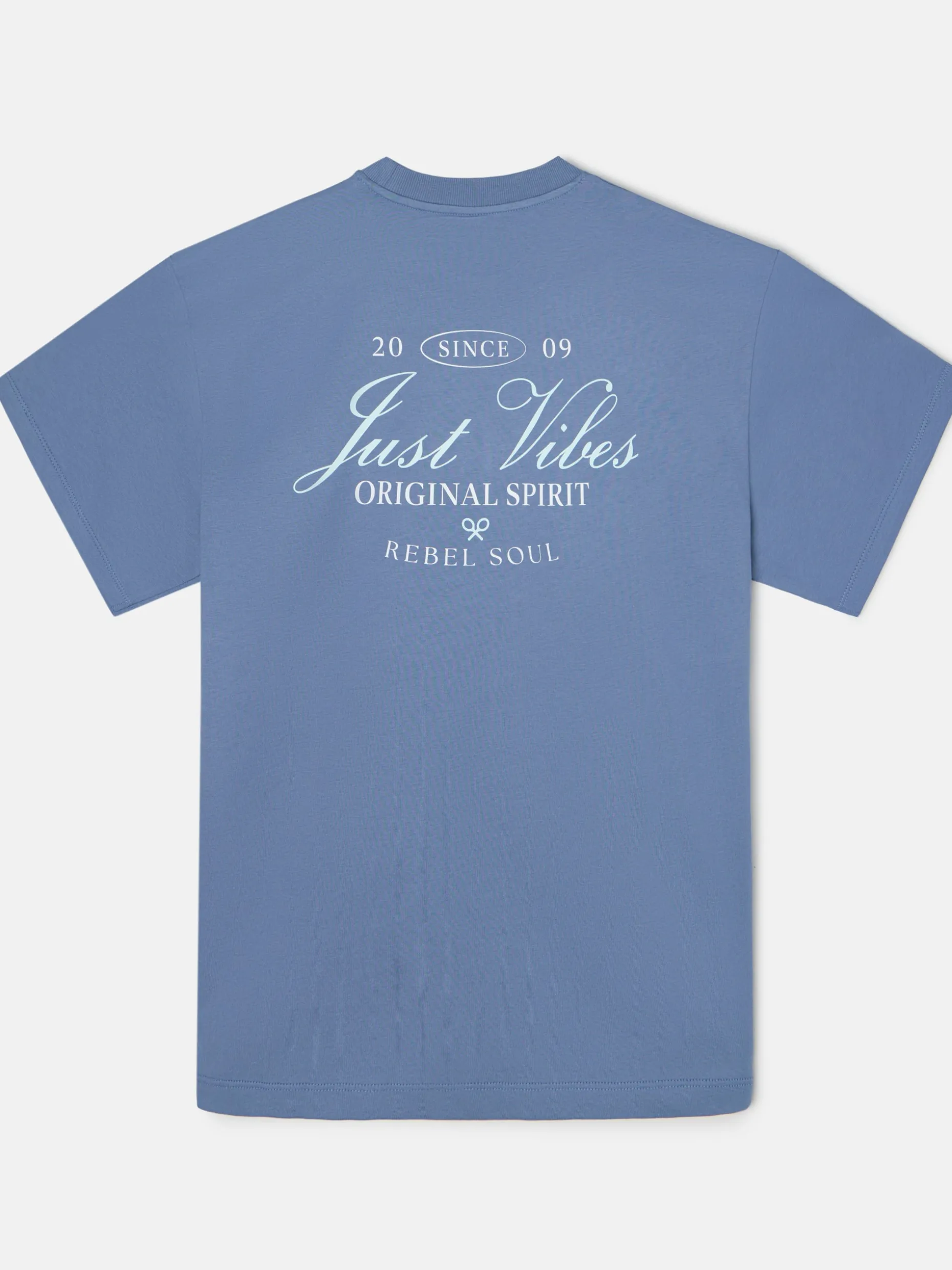 Camiseta relaxed just vibes azul