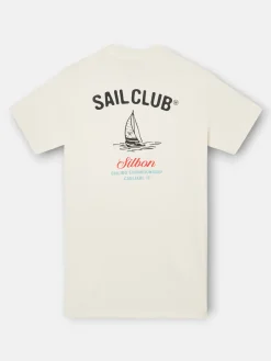 Camiseta sail club crema