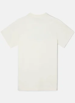 Camiseta silbon flock crema
