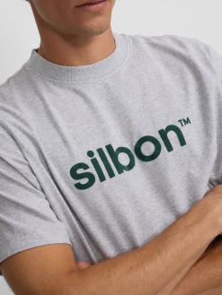 Camiseta silbon flock gris