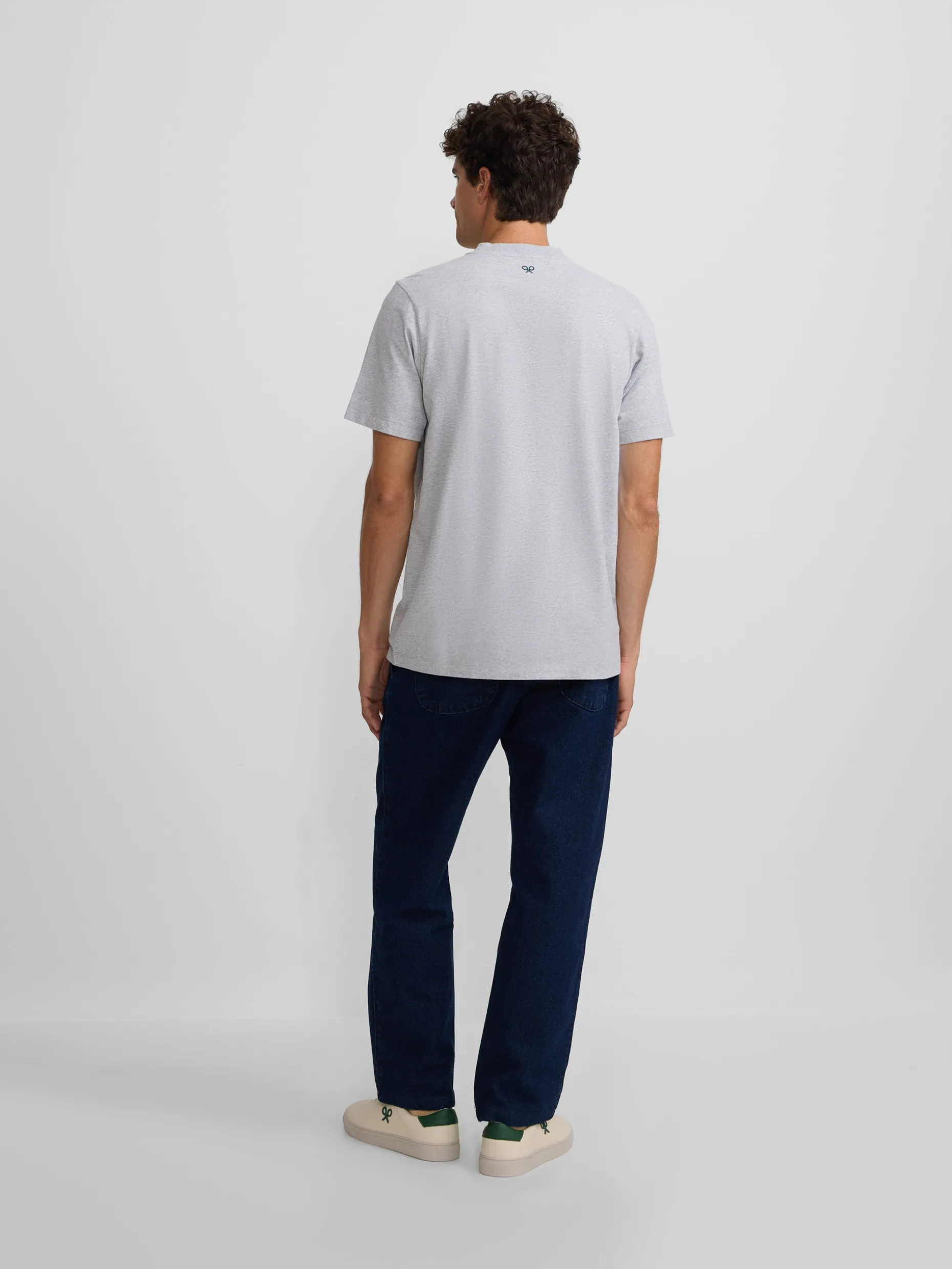 Camiseta silbon flock gris