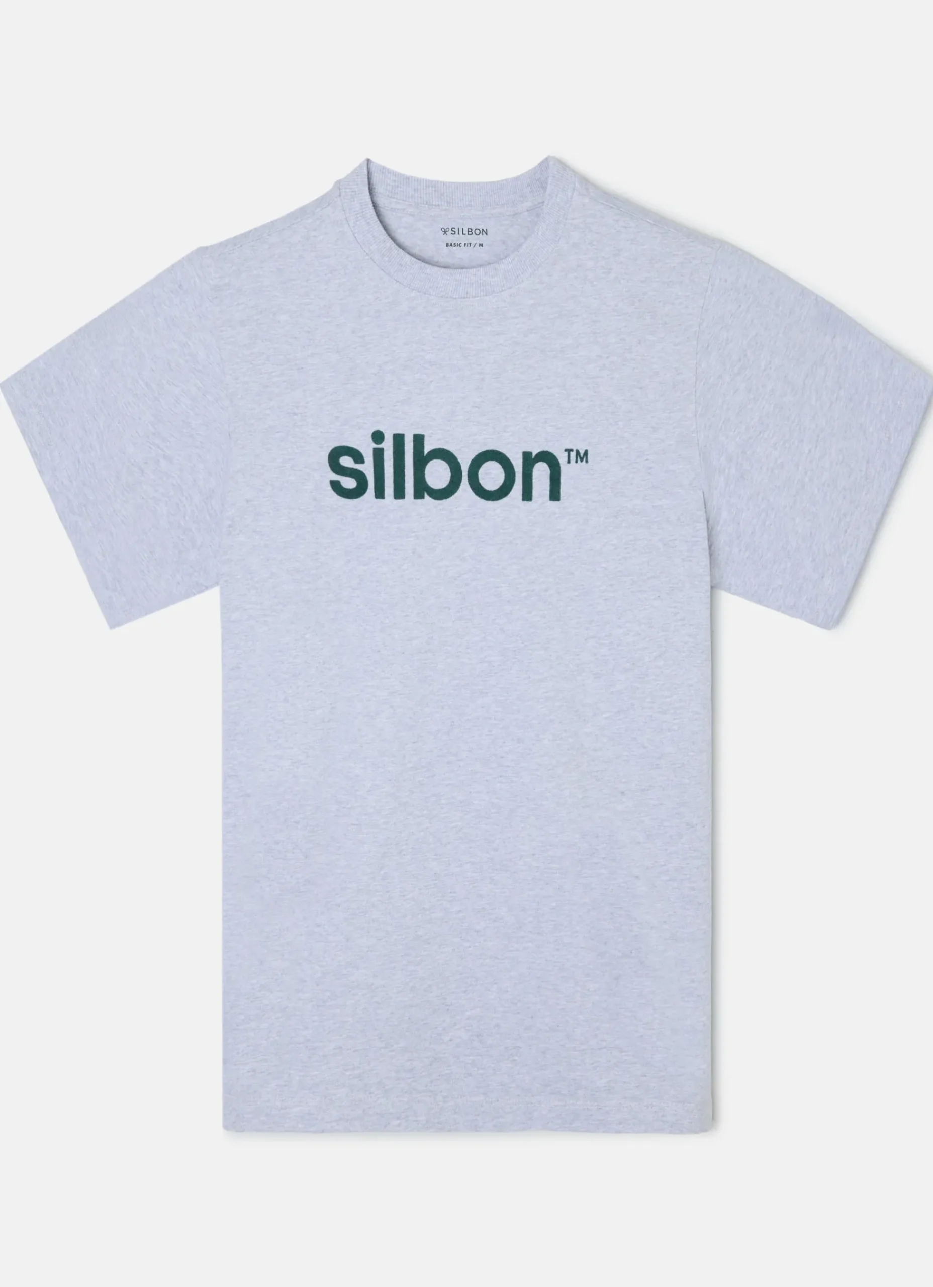 Camiseta silbon flock gris