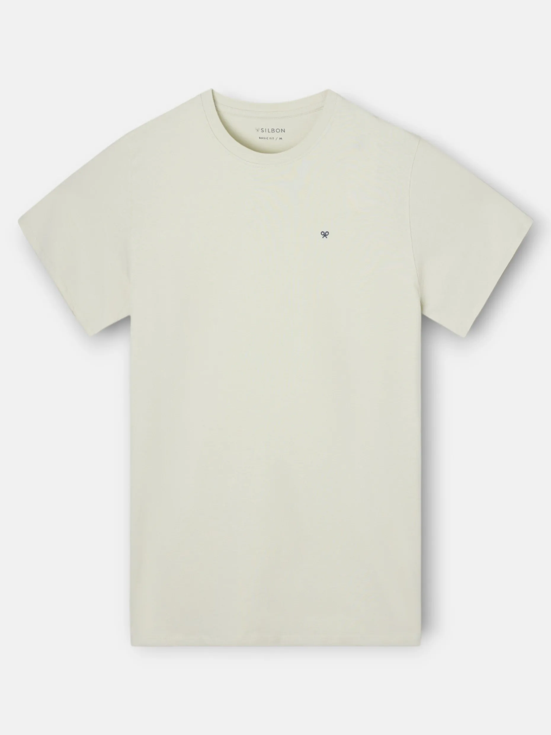 Camiseta silbon minilogo verde claro