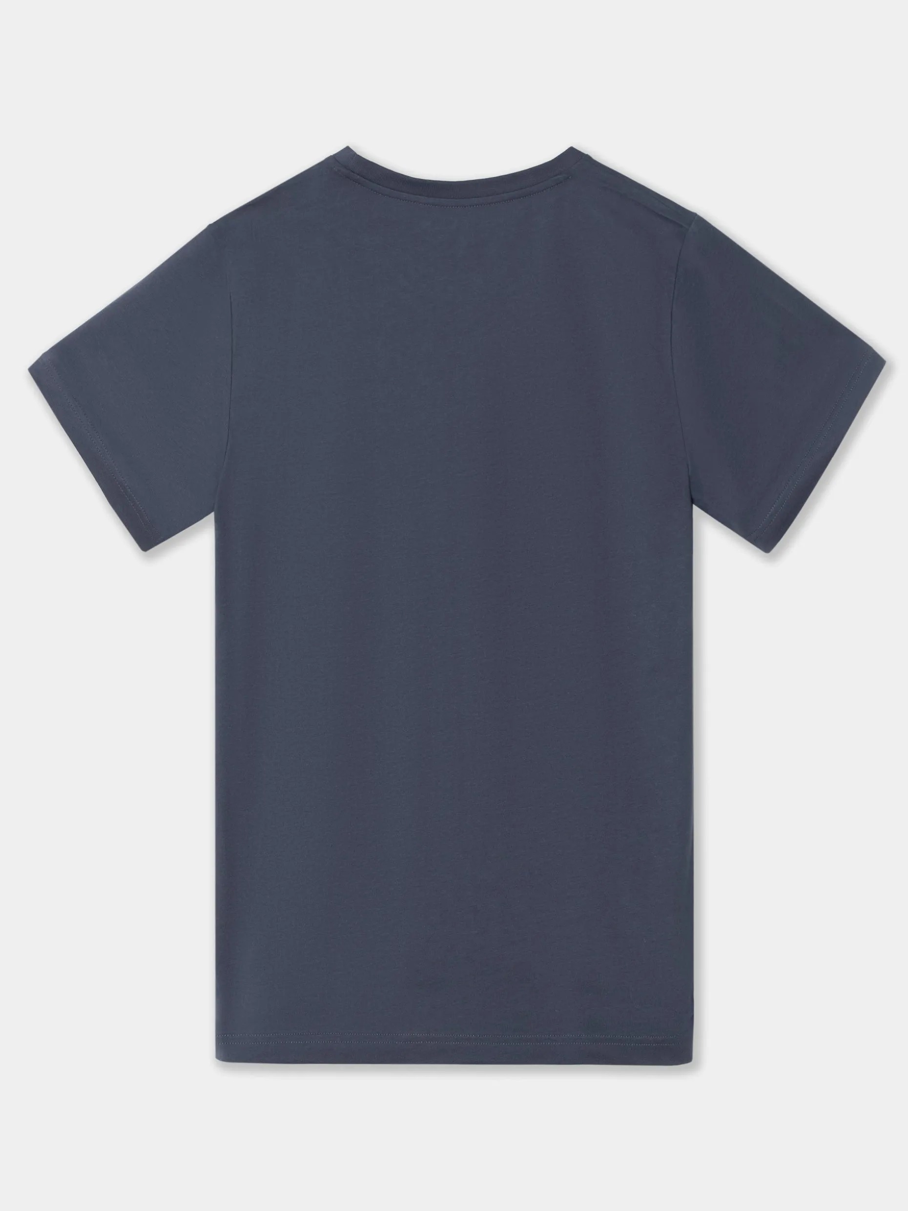 Camiseta silbon minilogo azul marino