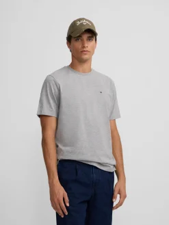 Camiseta silbon minilogo gris