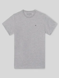 Camiseta silbon minilogo gris