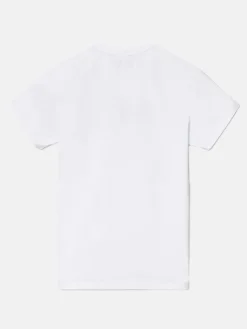 Camiseta silbon raqueta media blanca