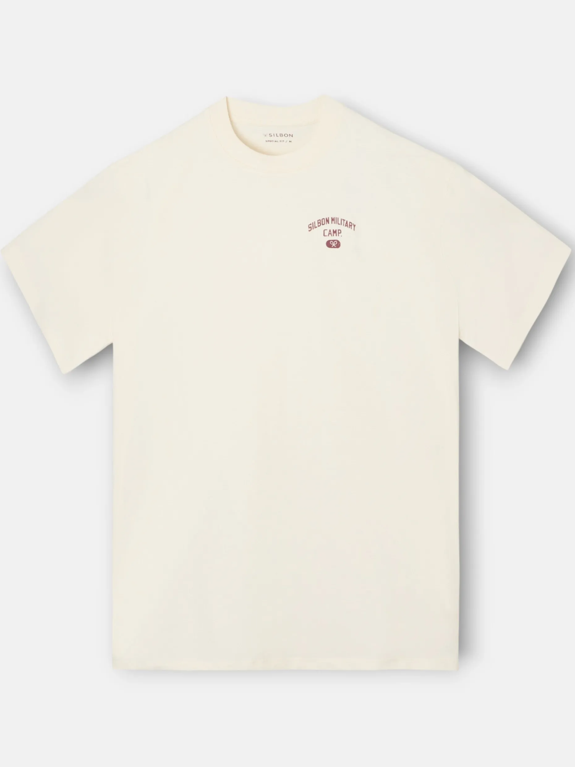 Camiseta special fit military camp crema
