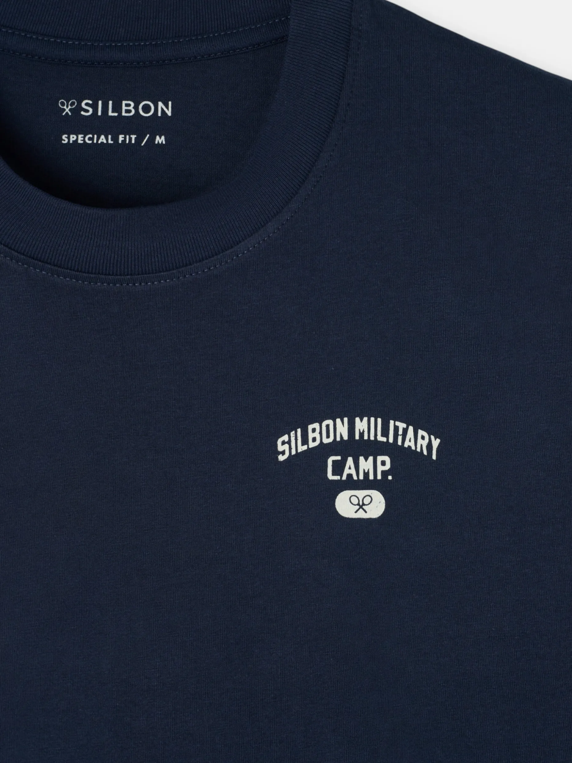 Camiseta special fit military camp azul marino