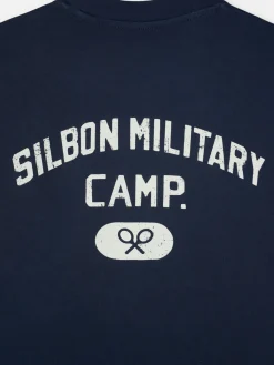 Camiseta special fit military camp azul marino