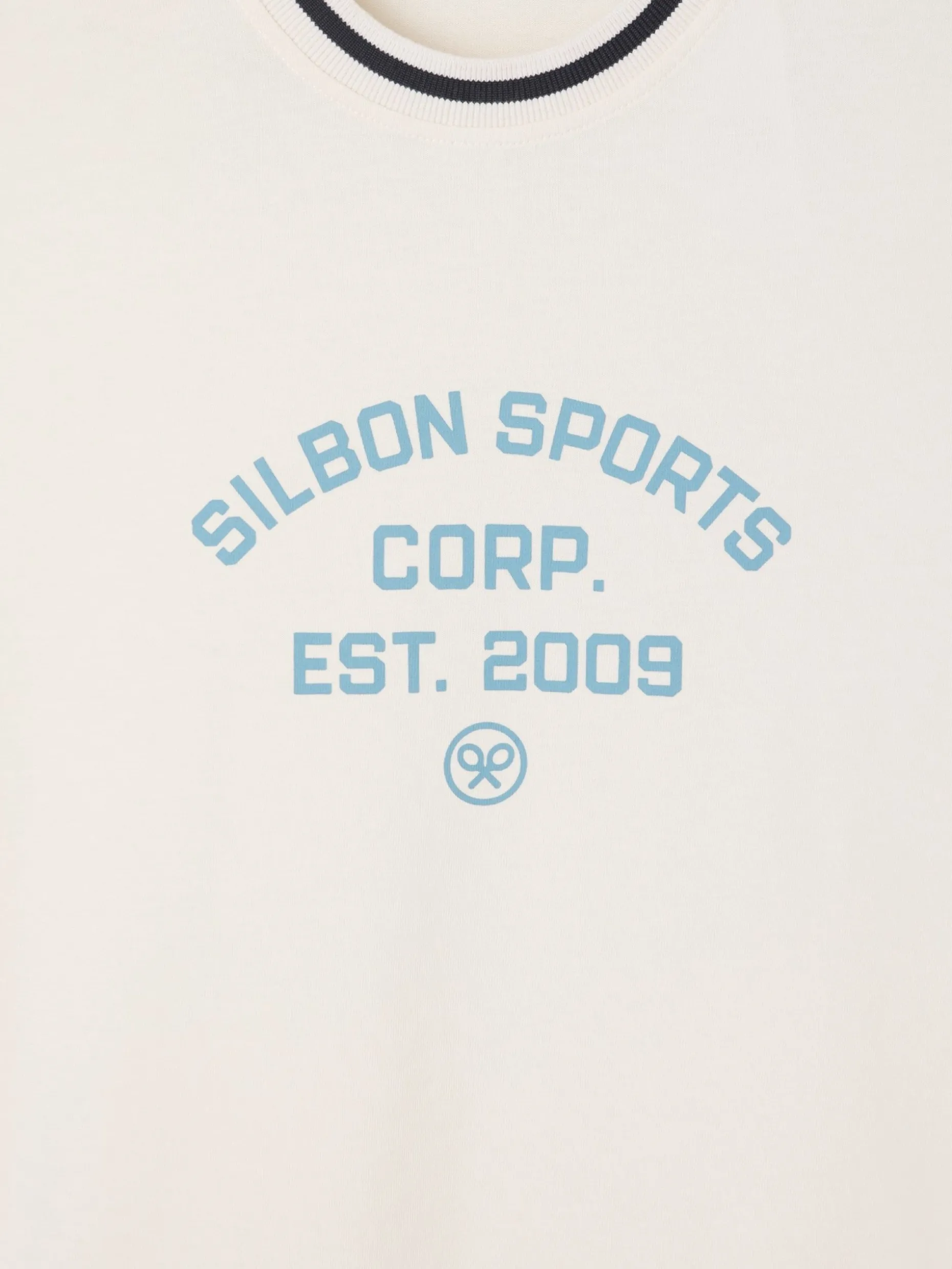 Camiseta special fit silbon sport crema