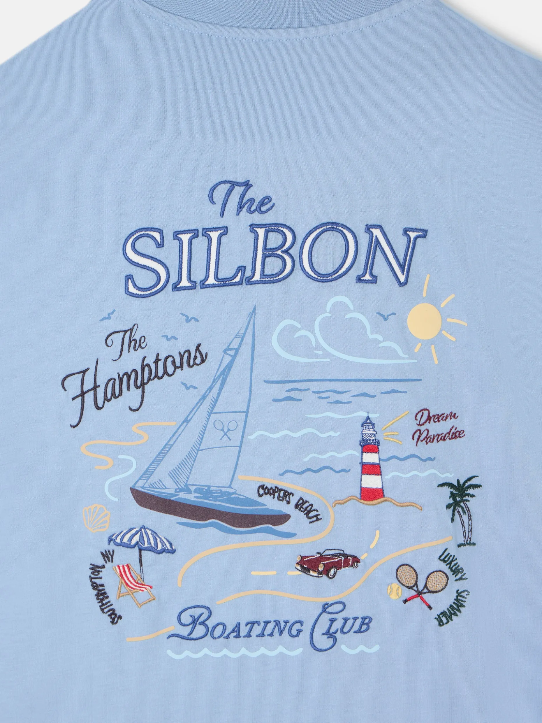 Camiseta The Hamptons azul