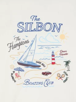 Camiseta The Hamptons crema