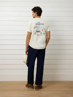 Camiseta The Hamptons crema