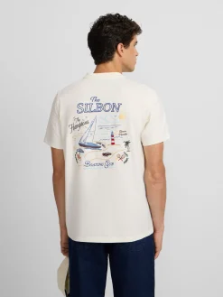 Camiseta The Hamptons crema