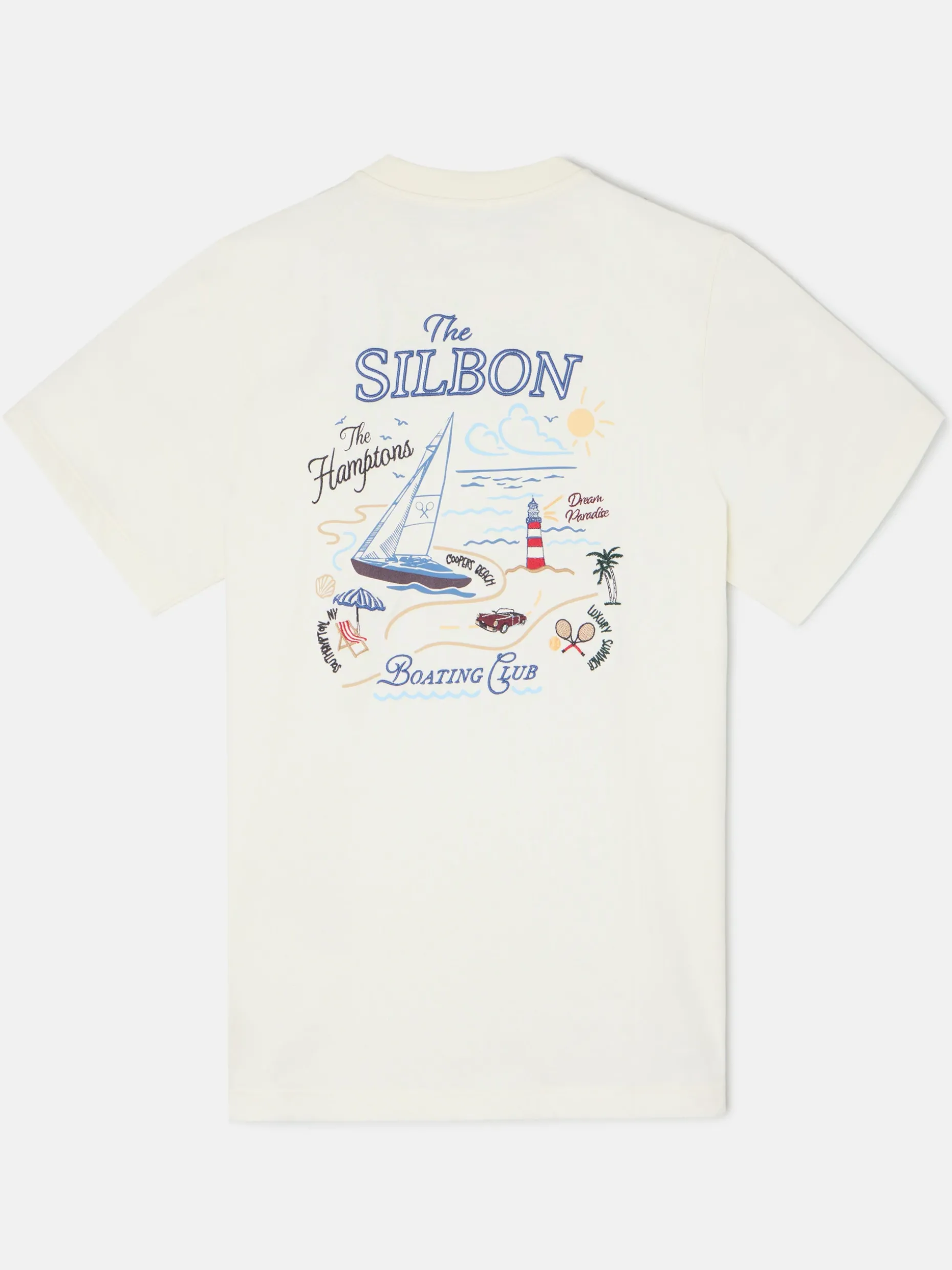 Camiseta The Hamptons crema