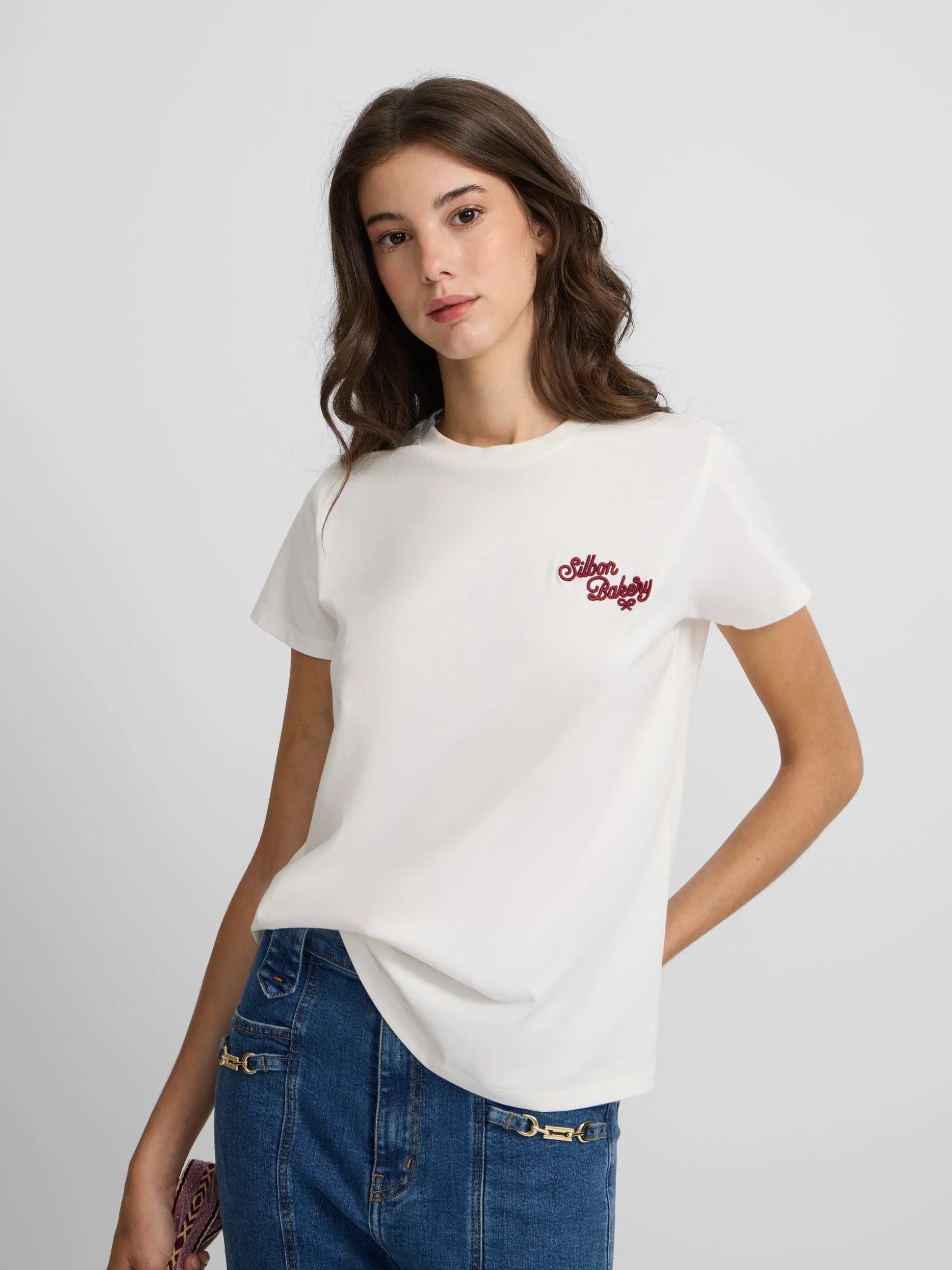 Camiseta woman bakery blanca